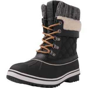imageGLOBALWIN Womens Waterproof Winter Boots Snow Boots For Women1910 Black
