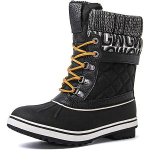 imageGLOBALWIN Womens Waterproof Winter Boots Snow Boots For Women1910 BlackPrints