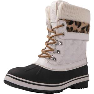 imageGLOBALWIN Womens Waterproof Winter Boots Snow Boots For Women1910 White