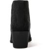 imageGLOBALWIN Womens Cowgirl boots Western Short Ankle Pull On Comfortable Cowboy Boots For Women Low Heel21yy01 Black2