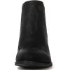 imageGLOBALWIN Womens Cowgirl boots Western Short Ankle Pull On Comfortable Cowboy Boots For Women Low Heel21yy01 Black2