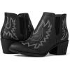 imageGLOBALWIN Womens Cowgirl boots Western Short Ankle Pull On Comfortable Cowboy Boots For Women Low Heel21yy01 Black3