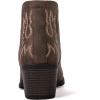 imageGLOBALWIN Womens Cowgirl boots Western Short Ankle Pull On Comfortable Cowboy Boots For Women Low Heel21yy01 Brown2