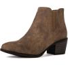imageGLOBALWIN Womens Cowgirl boots Western Short Ankle Pull On Comfortable Cowboy Boots For Women Low Heel21yy01 Camel2