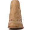 imageGLOBALWIN Womens Cowgirl boots Western Short Ankle Pull On Comfortable Cowboy Boots For Women Low Heel21yy01 Khaki