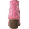 imageGLOBALWIN Womens Cowgirl boots Western Short Ankle Pull On Comfortable Cowboy Boots For Women Low Heel21yy01 Pink