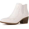 imageGLOBALWIN Womens Cowgirl boots Western Short Ankle Pull On Comfortable Cowboy Boots For Women Low Heel21yy01 White