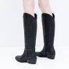 imageGLOBALWIN Womens Knee High Long Pointed Toe Western Cowboy Boots For Women23yy03 Black2