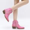 imageGLOBALWIN Womens Western Boots Ankle Cowboy Boots For Women23yy06 Pink