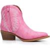 imageGLOBALWIN Womens Western Boots Ankle Cowboy Boots For Women23yy06 Pink