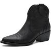imageGLOBALWIN Womens Western Boots Ankle Cowboy Boots For WomenBlack