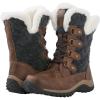 imageGLOBALWIN Womens Lace Up Mid Calf Winter Snow Boots1929brownGrey