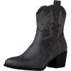 imageGLOBALWIN Womens The Western Wear Fashion Cowboy Cowgirl Free Birds Country Concert Disco Outfits Low Heel Walking Boots For Ladies19yy16 Grey
