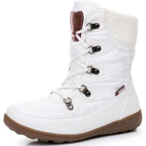 imageGLOBALWIN Womens Snow Boots Insulated Waterproof Winter Boots for Women Warm Fur Lined Booties1841white