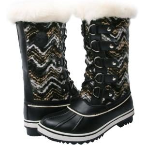 imagekingshow Globalwin Womens Winter Snow BootsBlackWhite