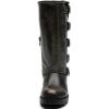 imageGLOBALWIN Chunky Mid Calf Fashion Dressy Motocycle Biker Military Style Combat Boots for Women Low Heel23yy11 Brown Distressed