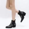 imageGLOBALWIN Cowboy Boots For Women Pointed Toe Pull On Chelsea Ankle Booties The Western Cowgirl Boots23yy05 Black