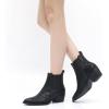 imageGLOBALWIN Cowboy Boots For Women Pointed Toe Pull On Chelsea Ankle Booties The Western Cowgirl Boots23yy05 Black3