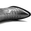 imageGLOBALWIN Cowboy Boots For Women Pointed Toe Pull On Chelsea Ankle Booties The Western Cowgirl Boots23yy05 Dark Silver2