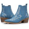 imageGLOBALWIN Cowboy Boots For Women Pointed Toe Pull On Chelsea Ankle Booties The Western Cowgirl Boots23yy05 Denim Blue