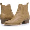 imageGLOBALWIN Cowboy Boots For Women Pointed Toe Pull On Chelsea Ankle Booties The Western Cowgirl Boots23yy05 Khaki