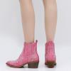 imageGLOBALWIN Cowboy Boots For Women Pointed Toe Pull On Chelsea Ankle Booties The Western Cowgirl Boots23yy05 Pink