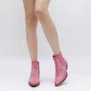 imageGLOBALWIN Cowboy Boots For Women Pointed Toe Pull On Chelsea Ankle Booties The Western Cowgirl Boots23yy05 Pink