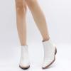 imageGLOBALWIN Cowboy Boots For Women Pointed Toe Pull On Chelsea Ankle Booties The Western Cowgirl Boots23yy05 White