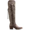 imageGLOBALWIN Womens Cowboy Western Fashion Over The Knee Thigh High Cowgirl Boots Low Heel23yy08 Brown