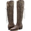 imageGLOBALWIN Womens Cowboy Western Fashion Over The Knee Thigh High Cowgirl Boots Low Heel23yy08 Brown