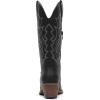 imageGLOBALWIN Womens Mid Calf Western Cowboy Boots Cowgirl Boots for Women with Floral Embroidery Side Zipper Chunky Heel23yy13 Black
