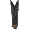 imageGLOBALWIN Womens Mid Calf Western Cowboy Boots Cowgirl Boots for Women with Floral Embroidery Side Zipper Chunky Heel23yy13 Black2