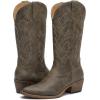 imageGLOBALWIN Womens Mid Calf Western Cowboy Boots Cowgirl Boots for Women with Floral Embroidery Side Zipper Chunky Heel23yy13 Brown