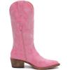 imageGLOBALWIN Womens Mid Calf Western Cowboy Boots Cowgirl Boots for Women with Floral Embroidery Side Zipper Chunky Heel23yy13 Pink