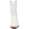 imageGLOBALWIN Womens Mid Calf Western Cowboy Cowgirl Pointed Toe Boots With Chunky Low Heels23yy10 White