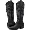 imageGLOBALWIN Womens The Western Cowboy Cowgirl Embroidered Knee High Boots23yy12 Black