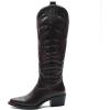 imageGLOBALWIN Womens The Western Cowboy Cowgirl Embroidered Knee High Boots23yy12 Burgundy