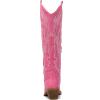 imageGLOBALWIN Womens The Western Cowboy Cowgirl Embroidered Knee High Boots23yy12 Pink