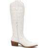imageGLOBALWIN Womens The Western Cowboy Cowgirl Embroidered Knee High Boots23yy12 White