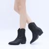 imageGLOBALWIN Womens Western Charm Cowgirl Boots Mid Calf Comfy Cowboy Boots For Women With Pointed Toe23yy07 Black3