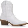 imageGLOBALWIN Womens Western Charm Cowgirl Boots Mid Calf Comfy Cowboy Boots For Women With Pointed Toe23yy07 White