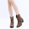imageGLOBALWIN Womens Mid Calf The Western Cowboy Boots Fashion Cowgirl Boots For Women Low Heel22yy10 Camel2