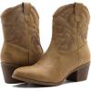 imageGLOBALWIN Womens Mid Calf The Western Cowboy Boots Fashion Cowgirl Boots For Women Low Heel22yy10 Kahki
