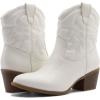 imageGLOBALWIN Womens Mid Calf The Western Cowboy Boots Fashion Cowgirl Boots For Women Low Heel22yy10 White