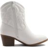 imageGLOBALWIN Womens Mid Calf The Western Cowboy Boots Fashion Cowgirl Boots For Women Low Heel22yy10 White