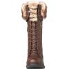imageGLOBALWIN Womens Mid Calf To Knee High Boots Dressy Lace Up Combat Boots for Women Low Heel19yy05brown