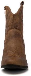 imageGLOBALWIN Womens The Western Wear Fashion Cowboy Cowgirl Free Birds Country Concert Disco Outfits Low Heel Walking Boots For Ladies19yy16 Camel2