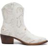 imageGLOBALWIN Womens Western Charm Cowgirl Boots Mid Calf Comfy Cowboy Boots For Women With Pointed Toe23yy15 White