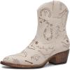 imageGLOBALWIN Womens Western Charm Cowgirl Boots Mid Calf Comfy Cowboy Boots For Women With Pointed Toe23yy15 Beige