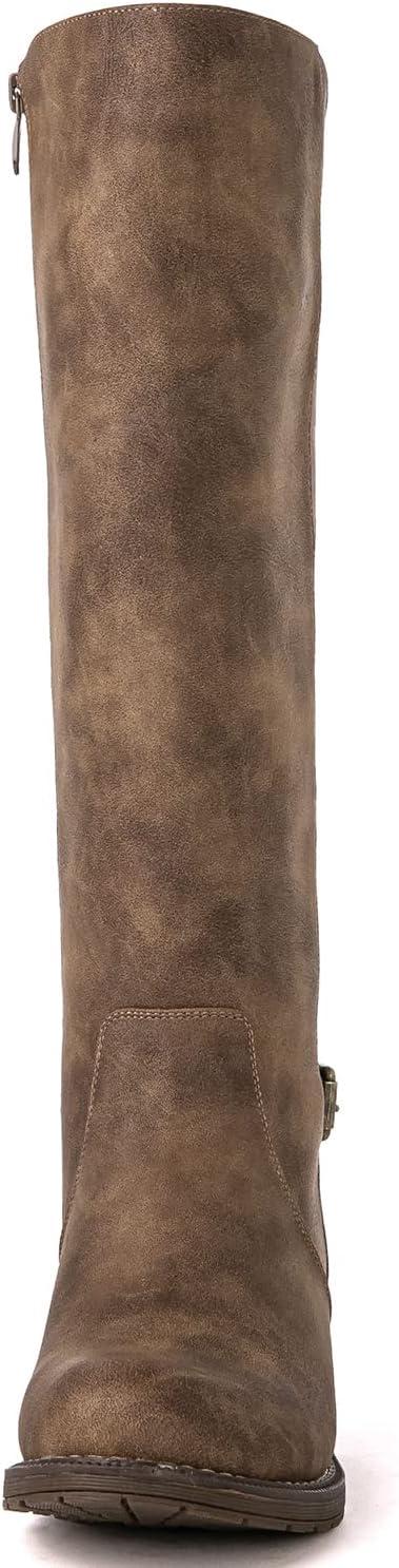 imageGLOBALWIN Womens Quilted Knee High Fashion Boots Strappy Boots For Women21yy10 Camel5
